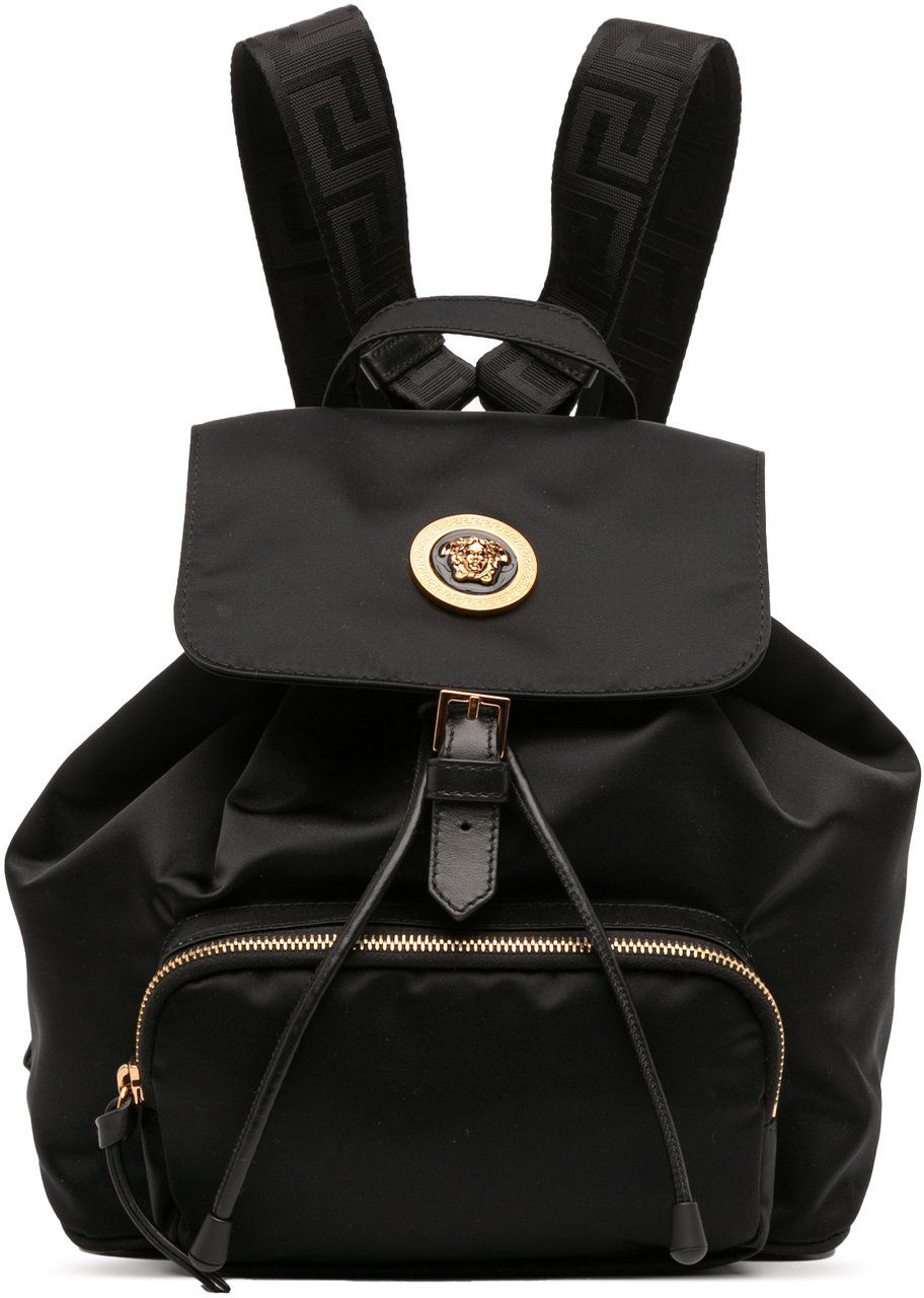 Versace Nylon Medusa Backpack Zwart