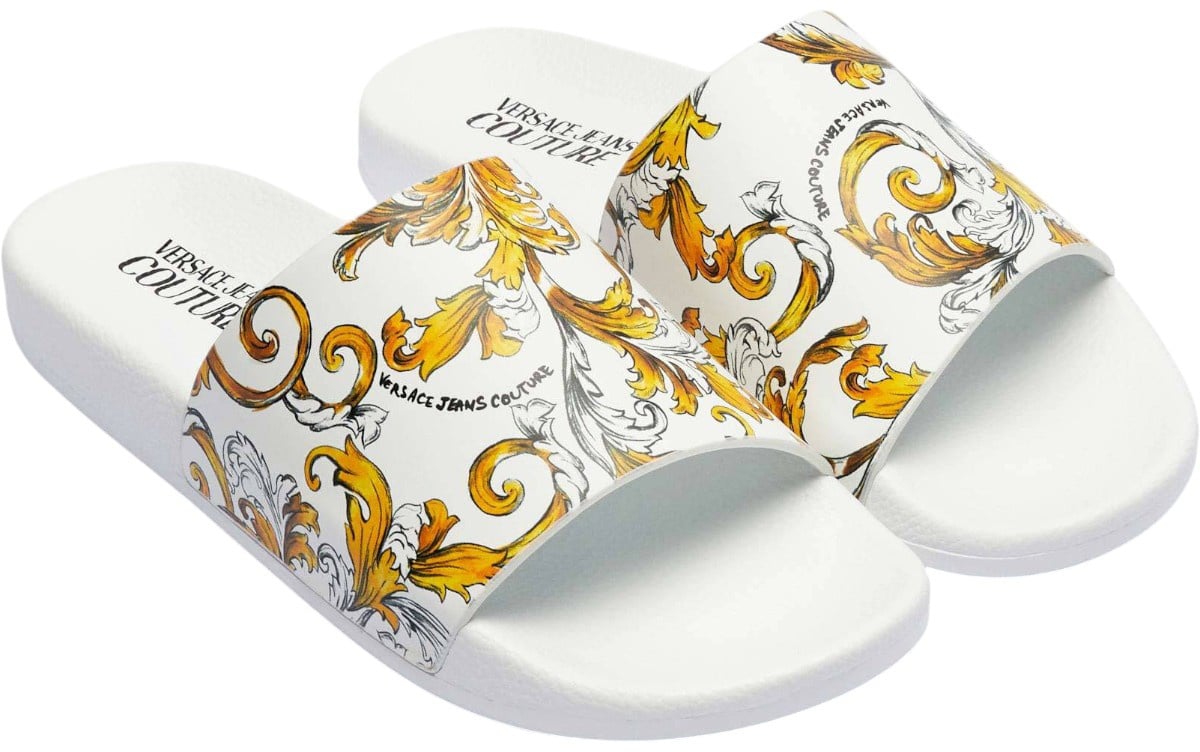 Versace Jeans Couture Heren Slipper Wit