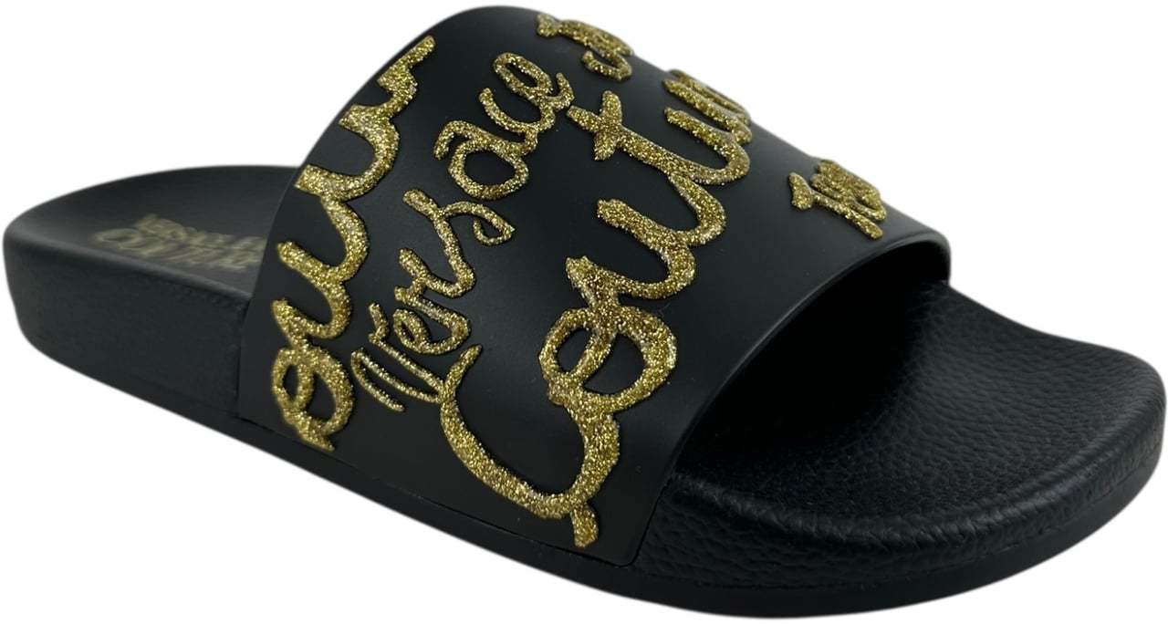 Versace Jeans Couture Dames Slipper Zwart