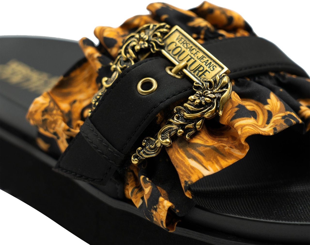 Versace Jeans Couture Fondo Arizona DIS SM5 Slippers Zwart