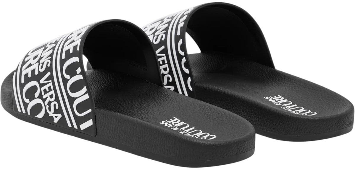 Versace Jeans Couture Heren Slipper Zwart