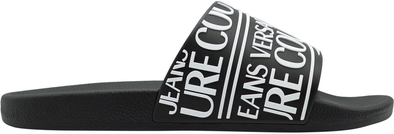 Versace Jeans Couture Fondo Slide DIS SQ1 Slippers Zwart