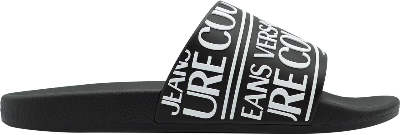 Versace Jeans Couture Fondo Slide DIS SQ1 Slippers Zwart