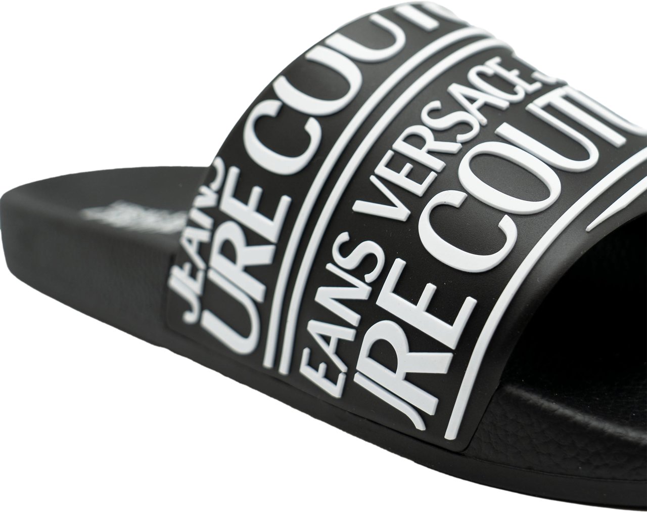 Versace Jeans Couture Fondo Slide DIS SQ1 Slippers Zwart