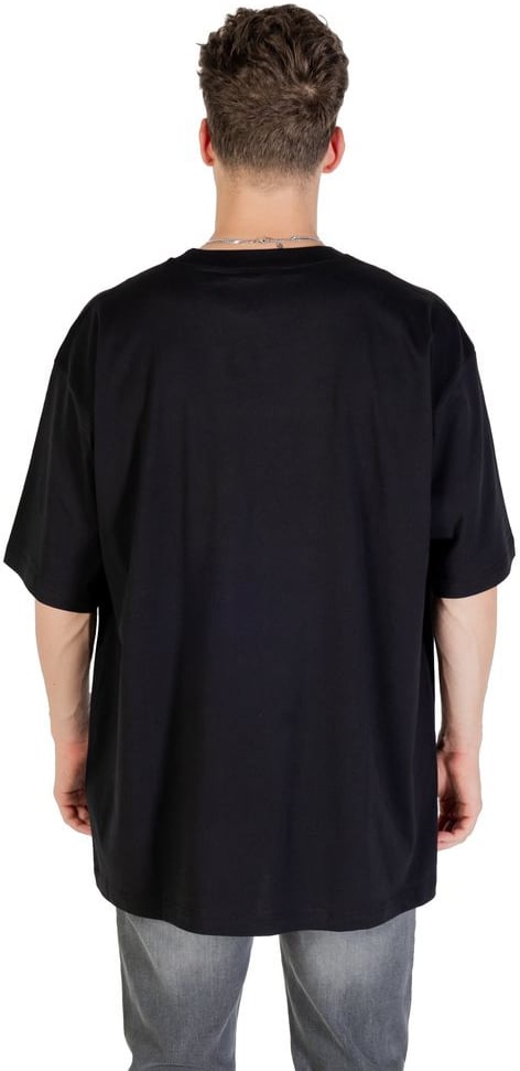 Versace Jeans Couture Versace Jeans Black Cotton T-Shirt Zwart