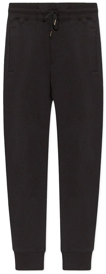 Versace Jeans Couture Versace Jeans Black Cotton Joggers (Workout Pants) Zwart