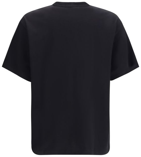 Versace Jeans Couture Versace Jeans Black Cotton T-Shirt Zwart