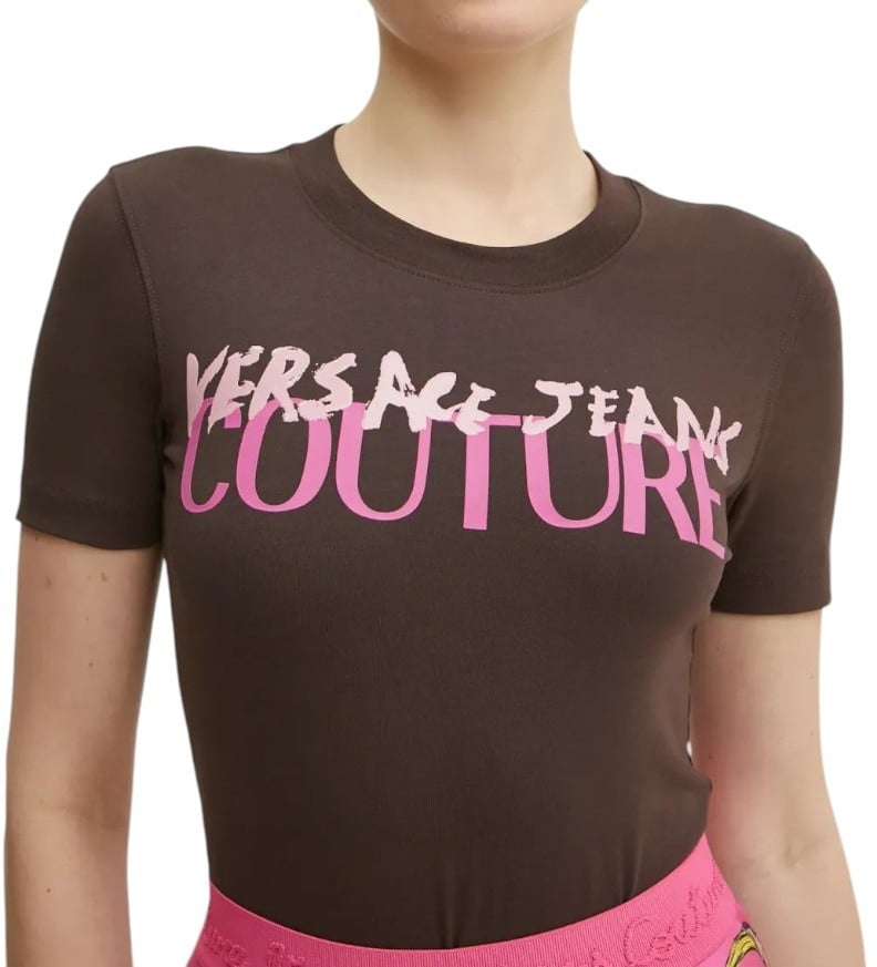 Versace Jeans Couture Dames T-shirt Bruin