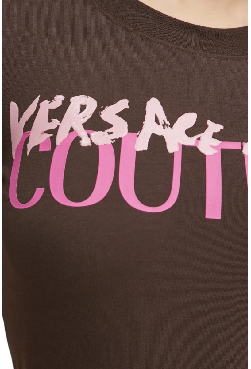 Versace Jeans Couture Dames T-shirt Bruin