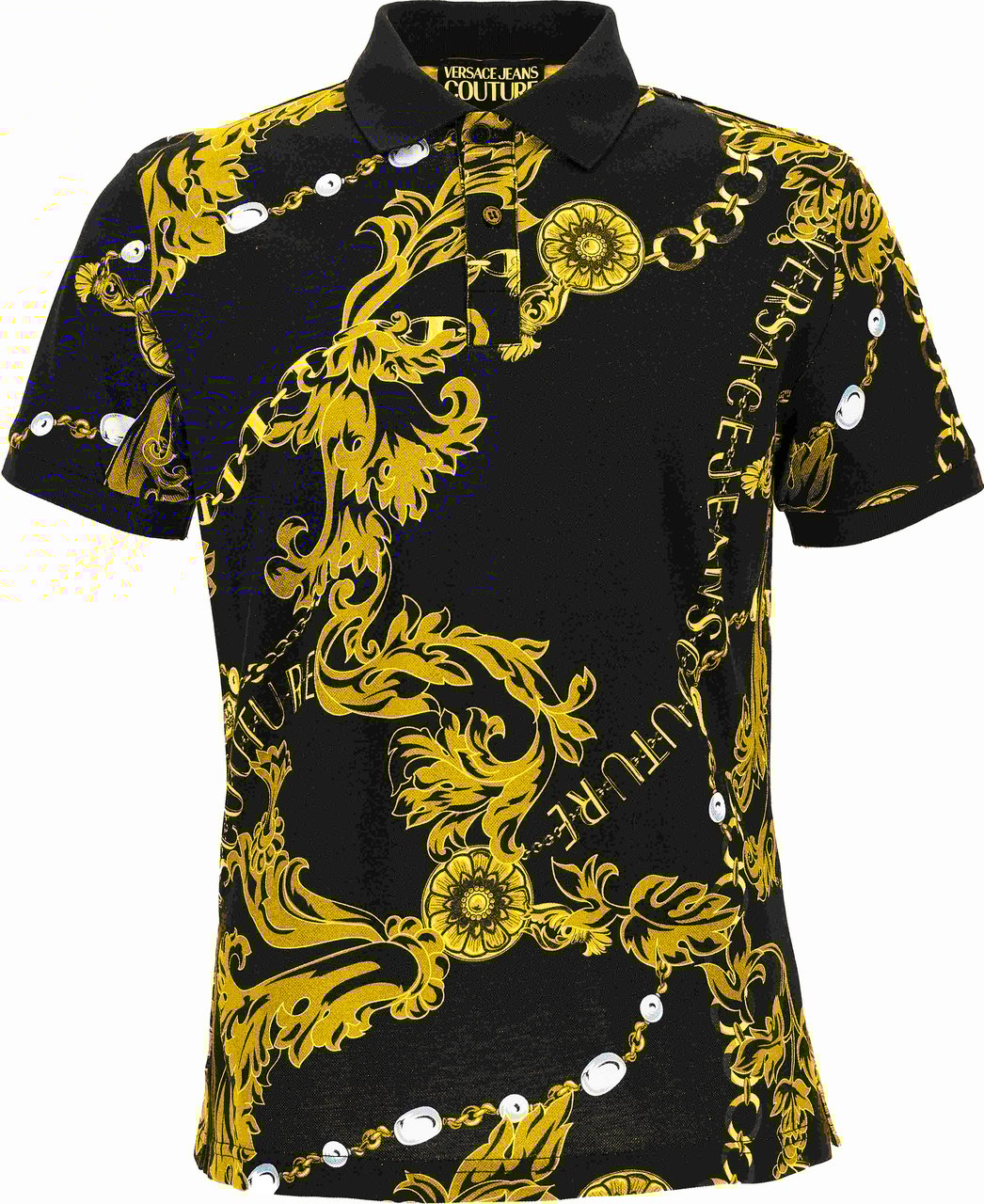 Versace Jeans Couture T-Shirts And Polos Black Zwart