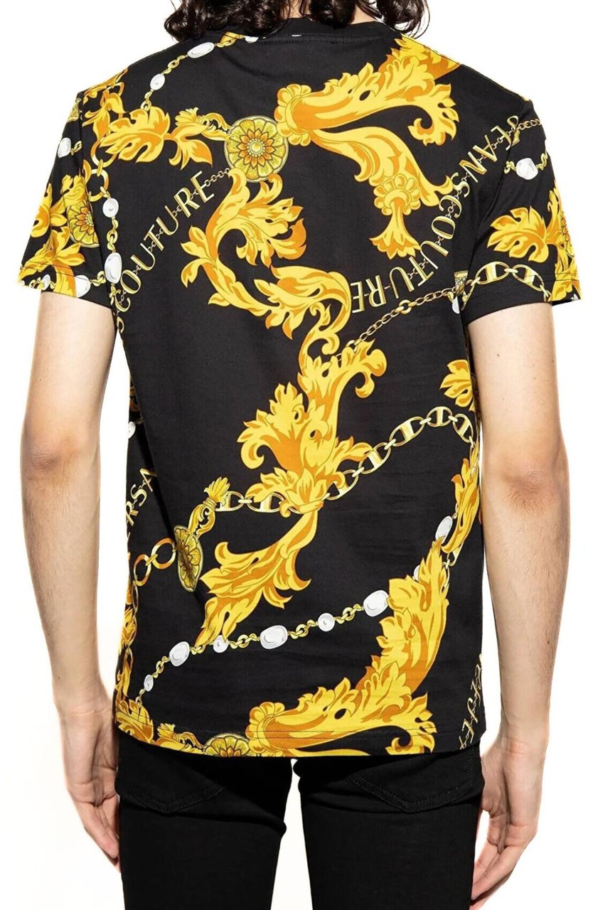 Versace Jeans Couture T-Shirts And Polos Black Zwart