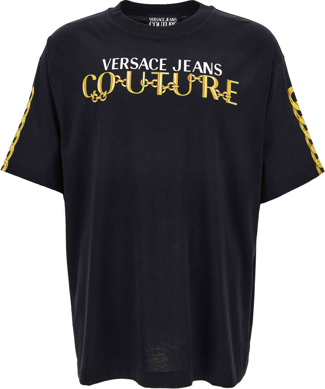 Versace Jeans Couture T-Shirts And Polos Black Zwart