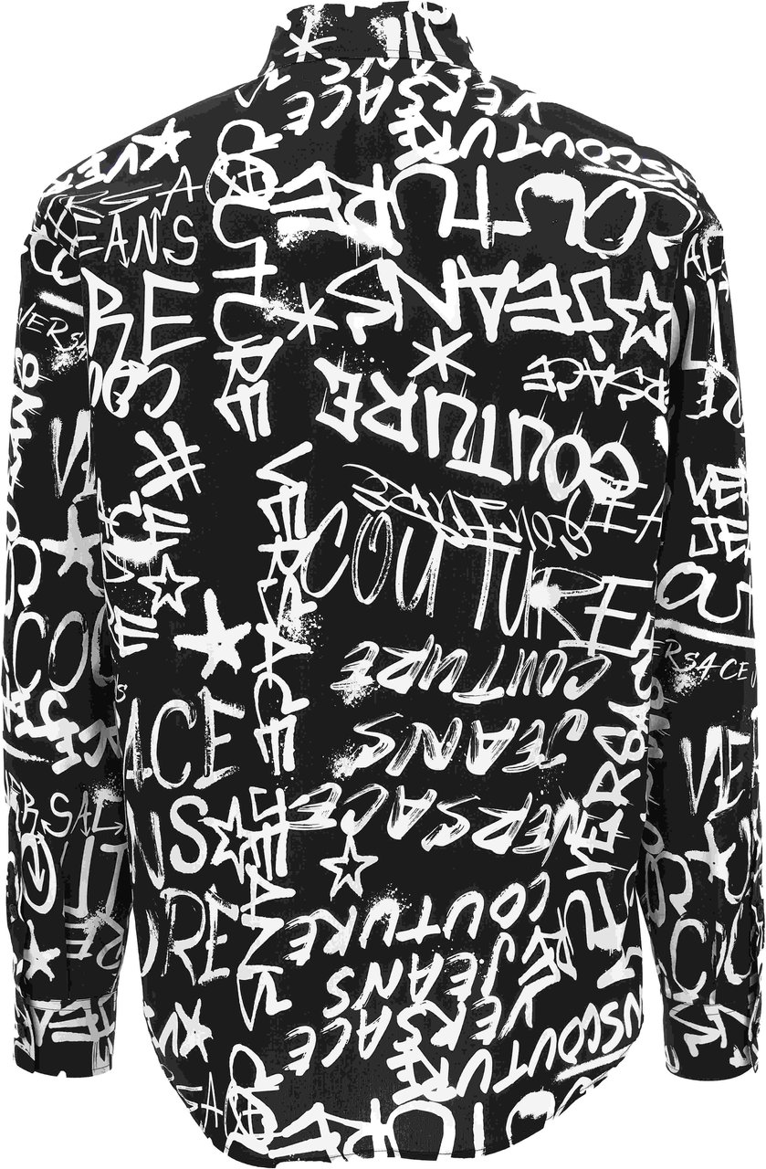 Versace Jeans Couture Shirts Black Zwart