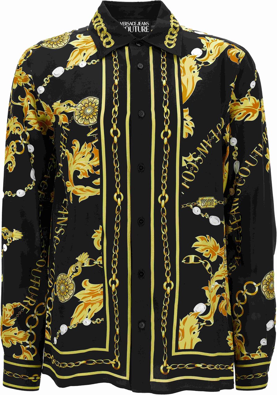 Versace Jeans Couture Shirts Black Zwart