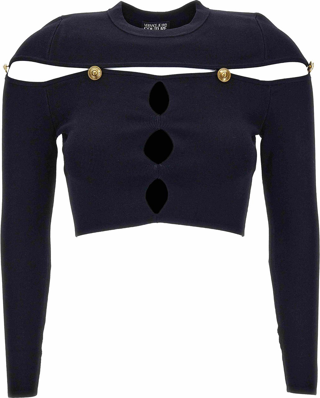 Versace Jeans Couture Sweaters Black Zwart