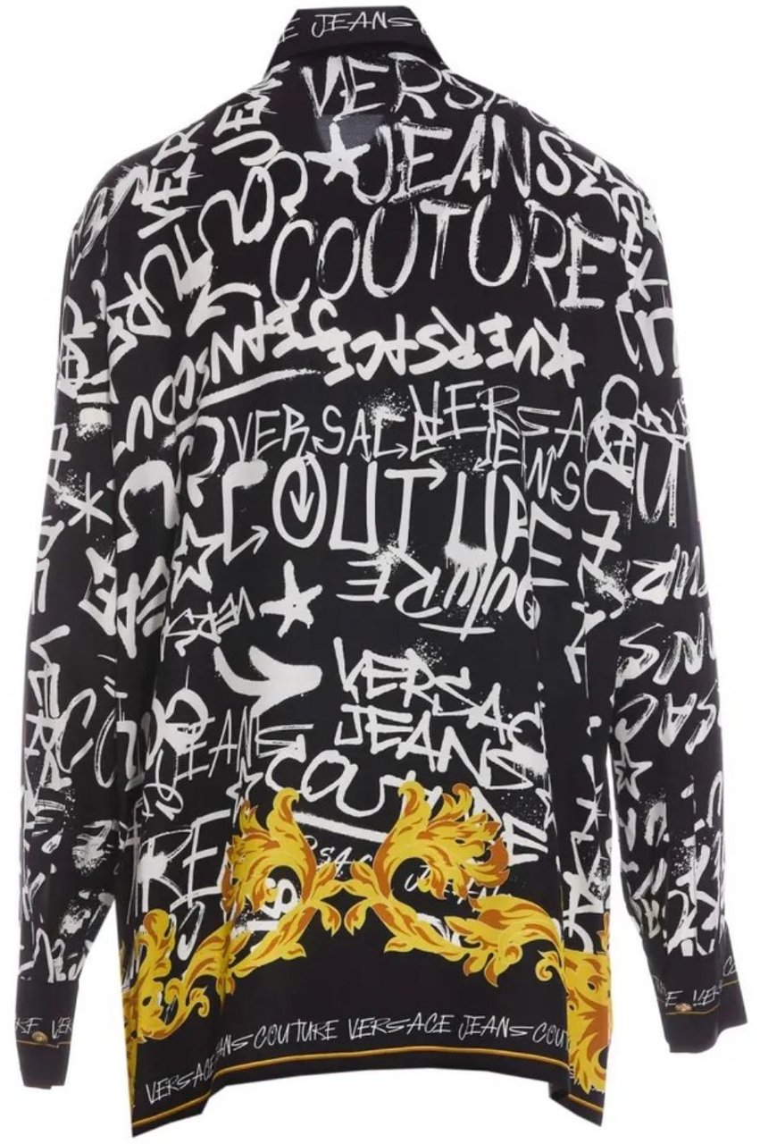 Versace Jeans Couture Shirts Black Zwart