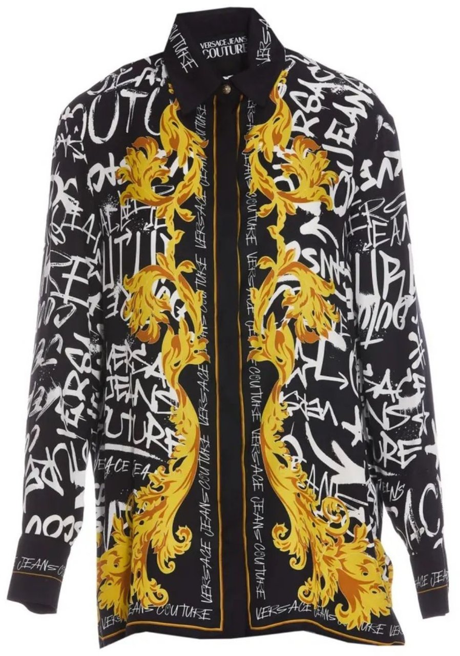 Versace Jeans Couture Shirts Black Zwart