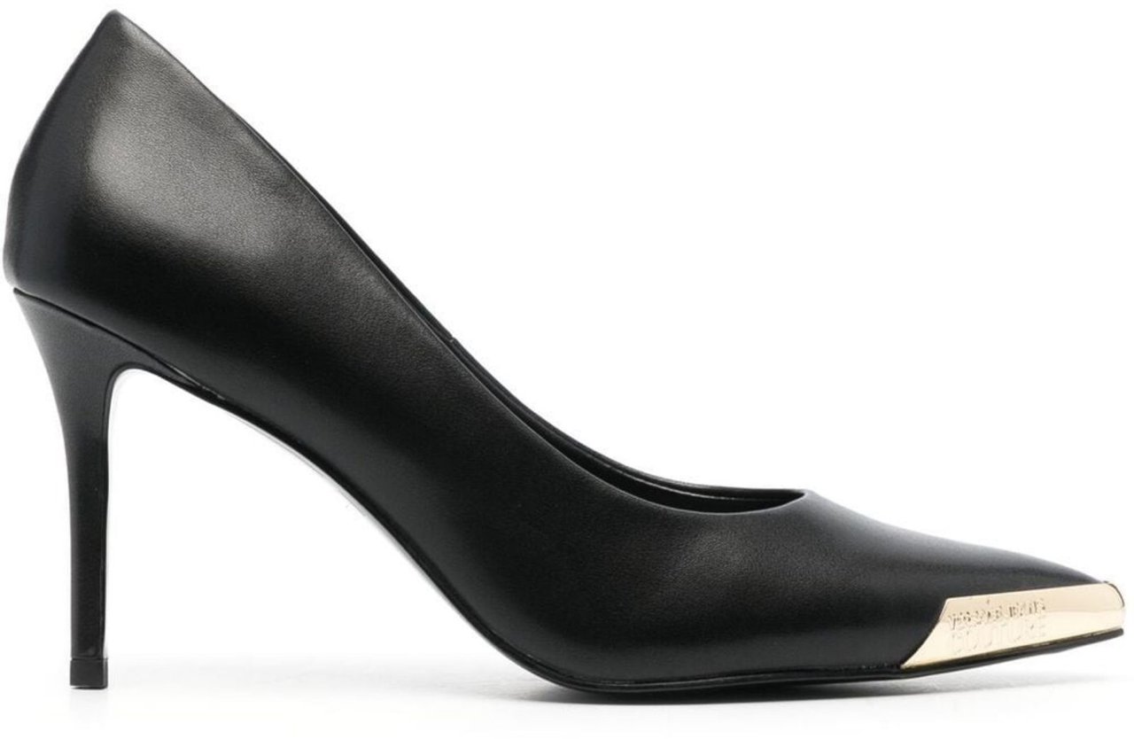 Versace Jeans Couture High Heel Shoes Black Zwart