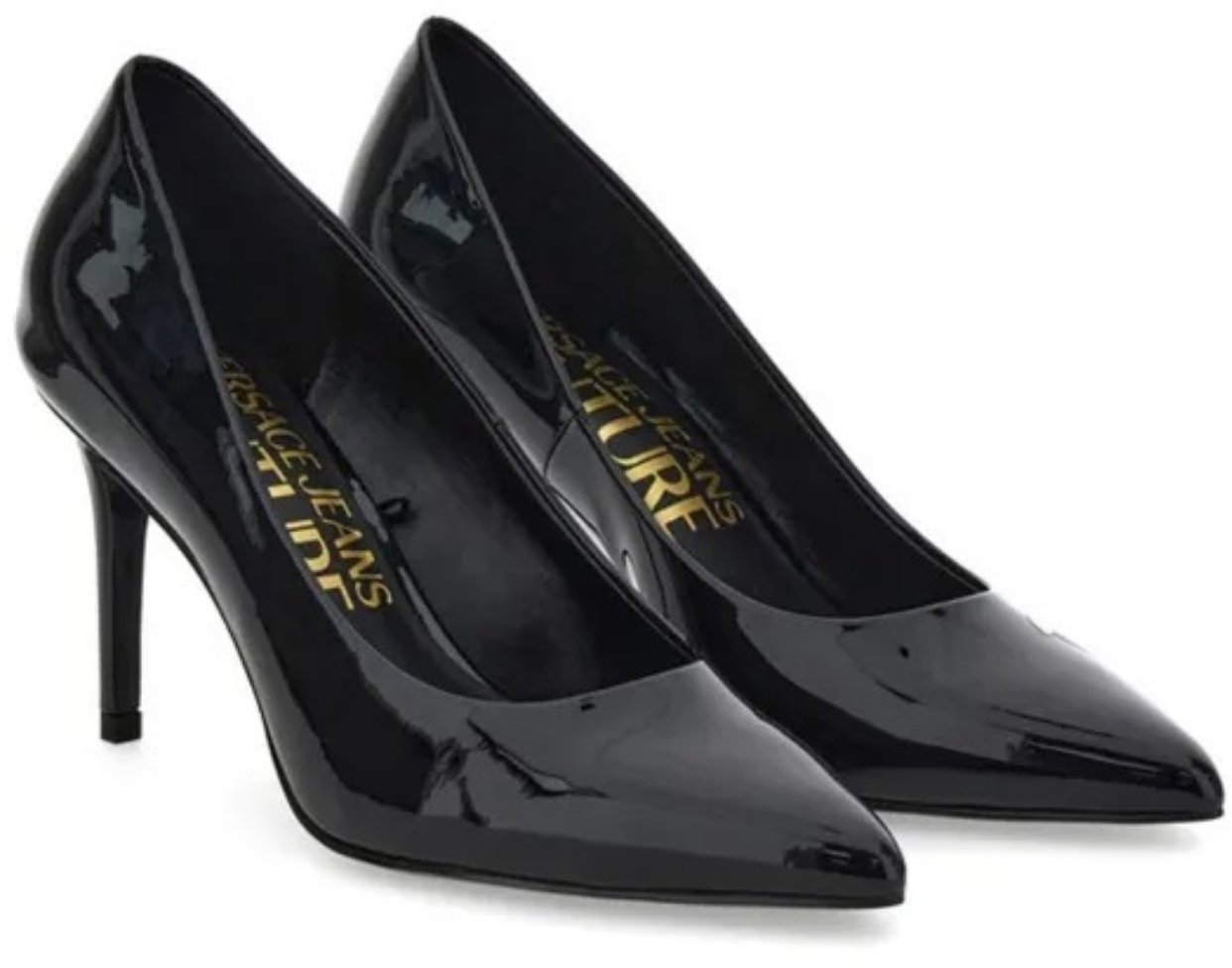 Versace Jeans Couture High Heel Shoes Black Zwart