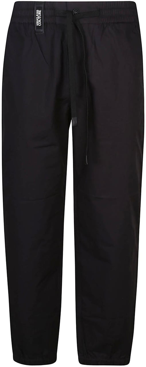 Versace Jeans Couture Patch Logo Pant Black Zwart