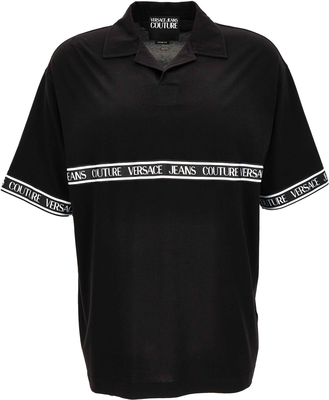 Versace Jeans Couture T-Shirts And Polos Black Zwart