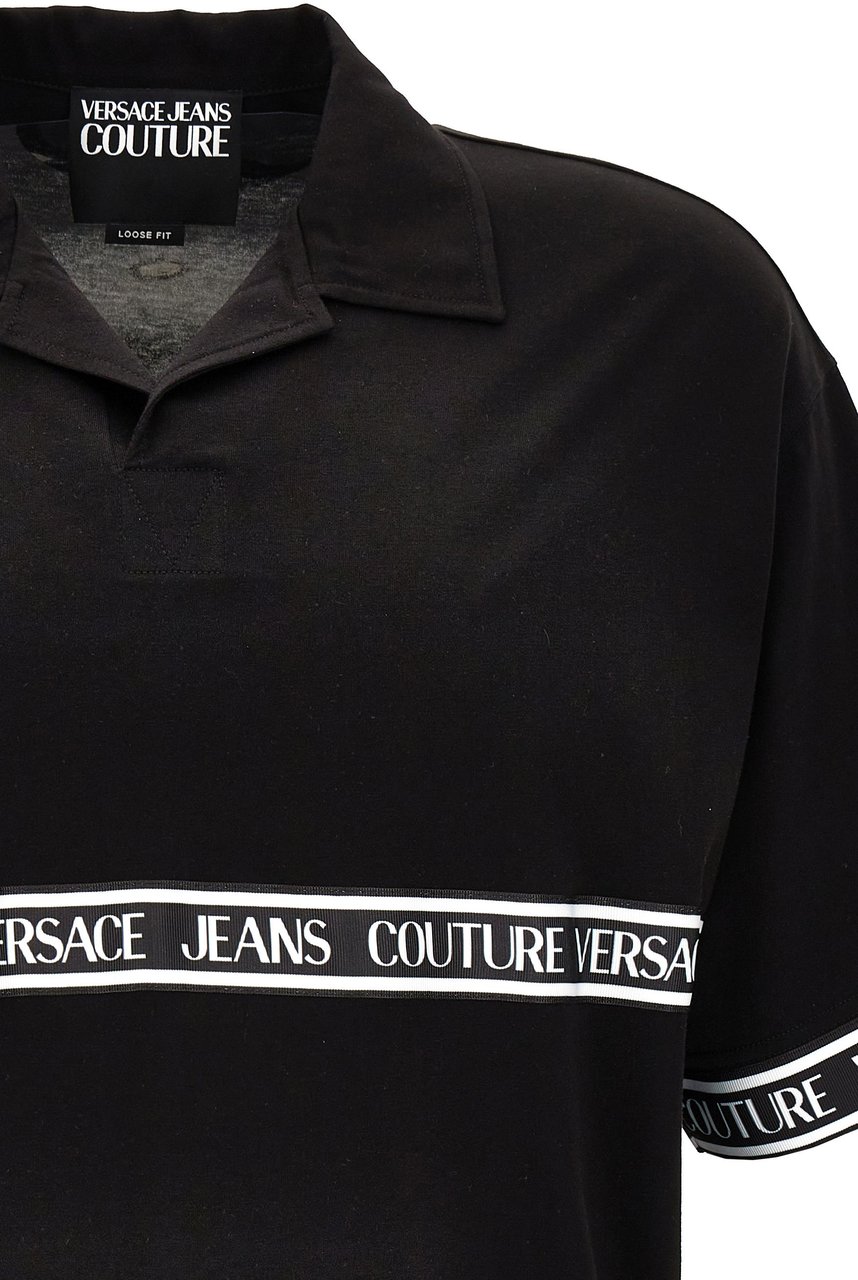 Versace Jeans Couture T-Shirts And Polos Black Zwart