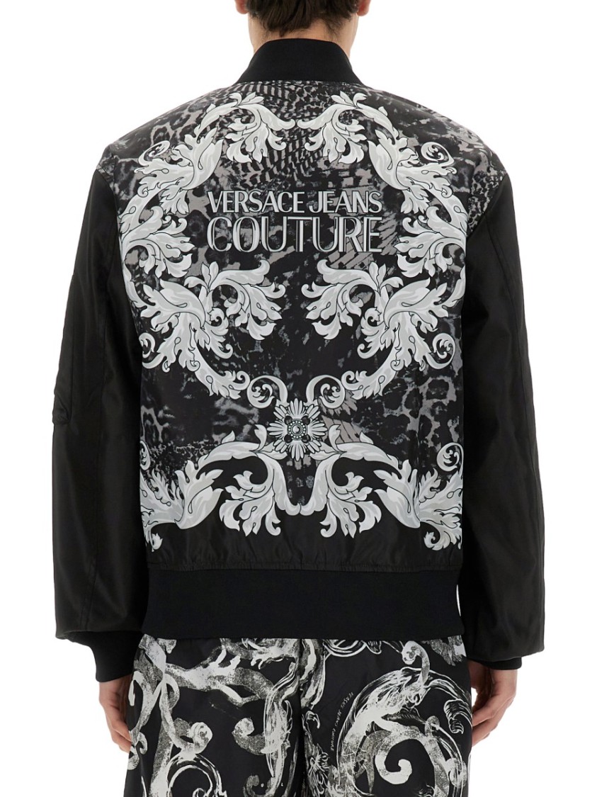 Versace Jeans Couture Technical Fabric Jacket Zwart