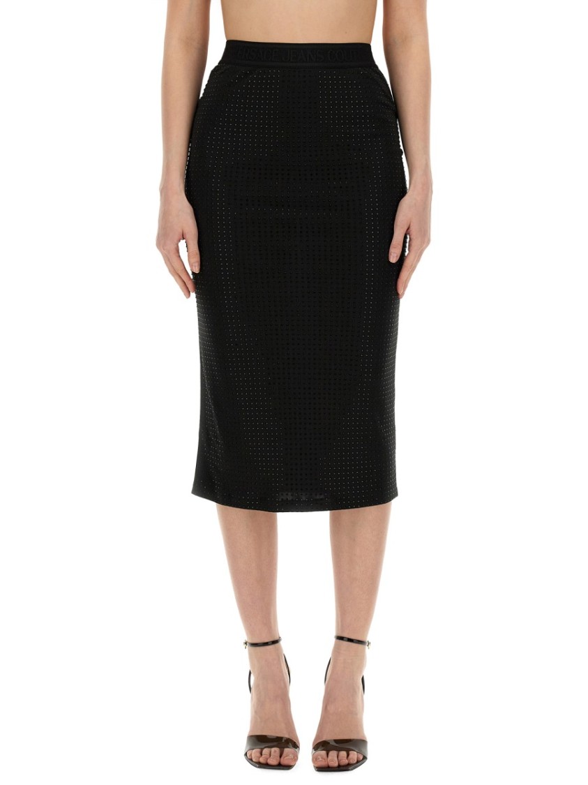 Versace Jeans Couture Crystal Skirt Zwart