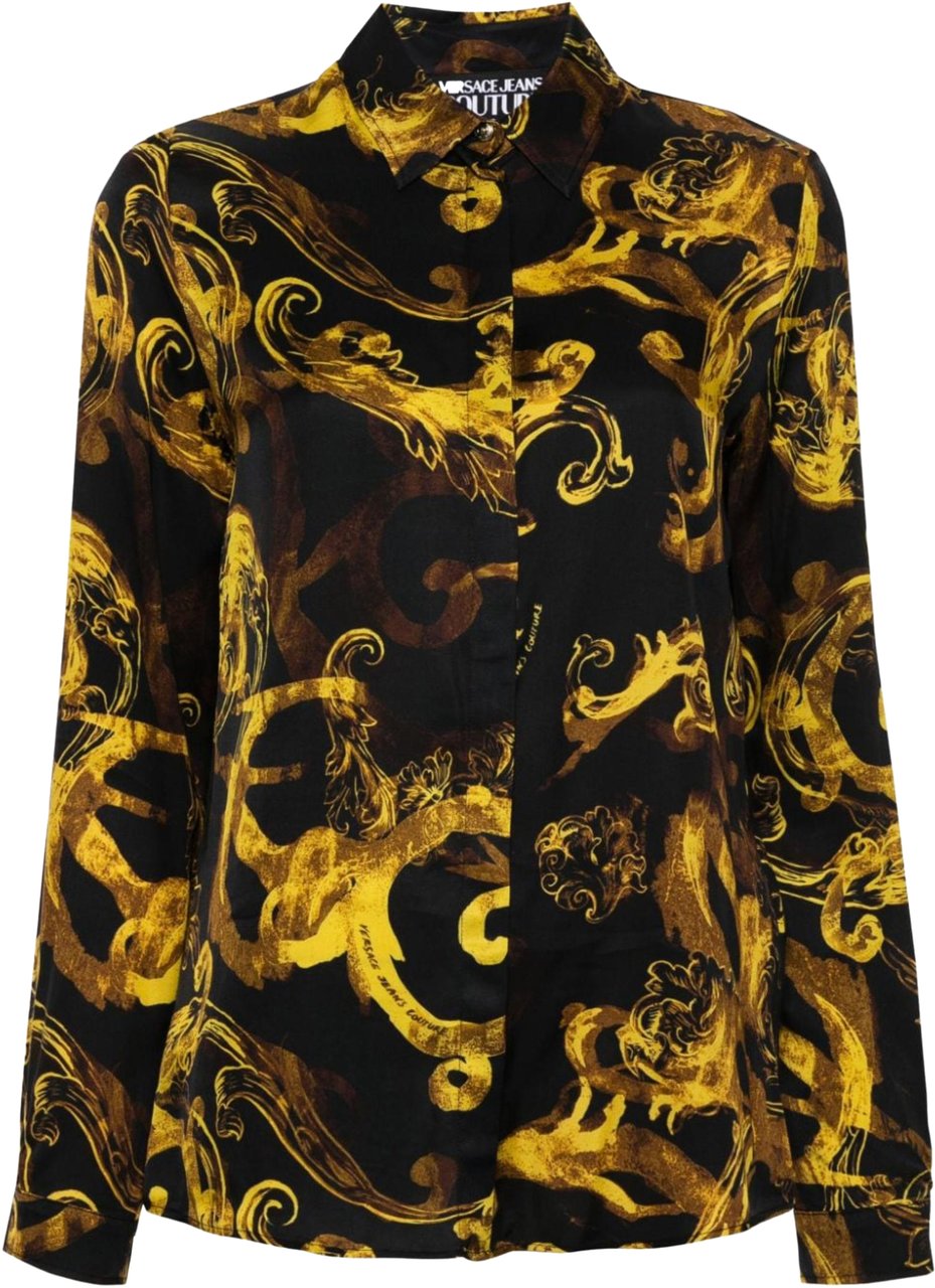 Versace Jeans Couture Shirts Black Zwart