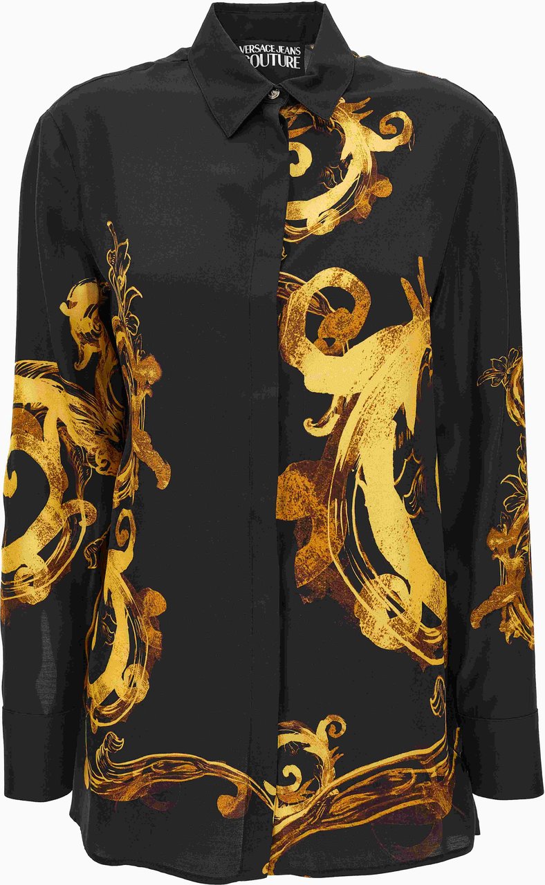 Versace Jeans Couture Shirts Black Zwart