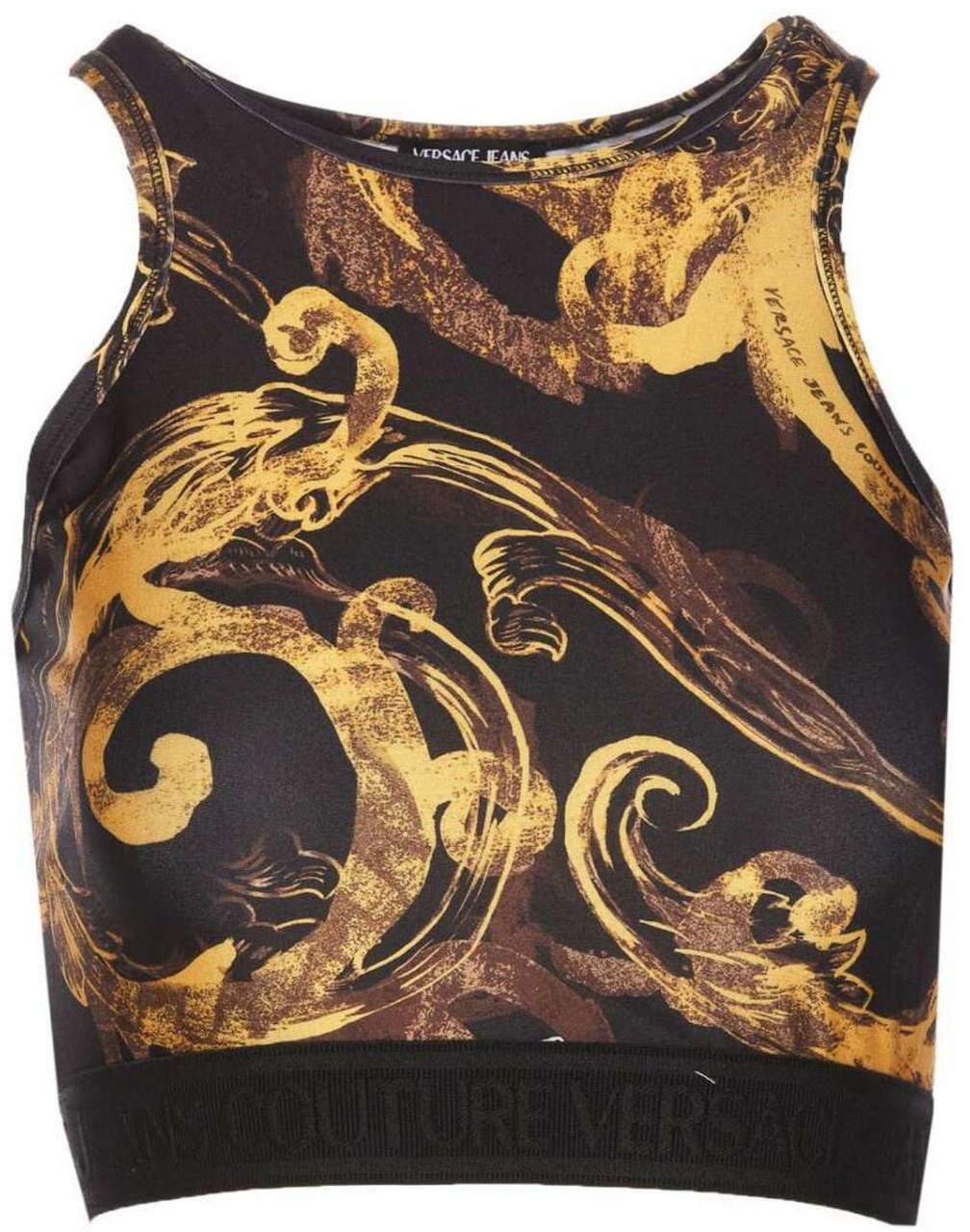 Versace Jeans Couture Top Black Zwart