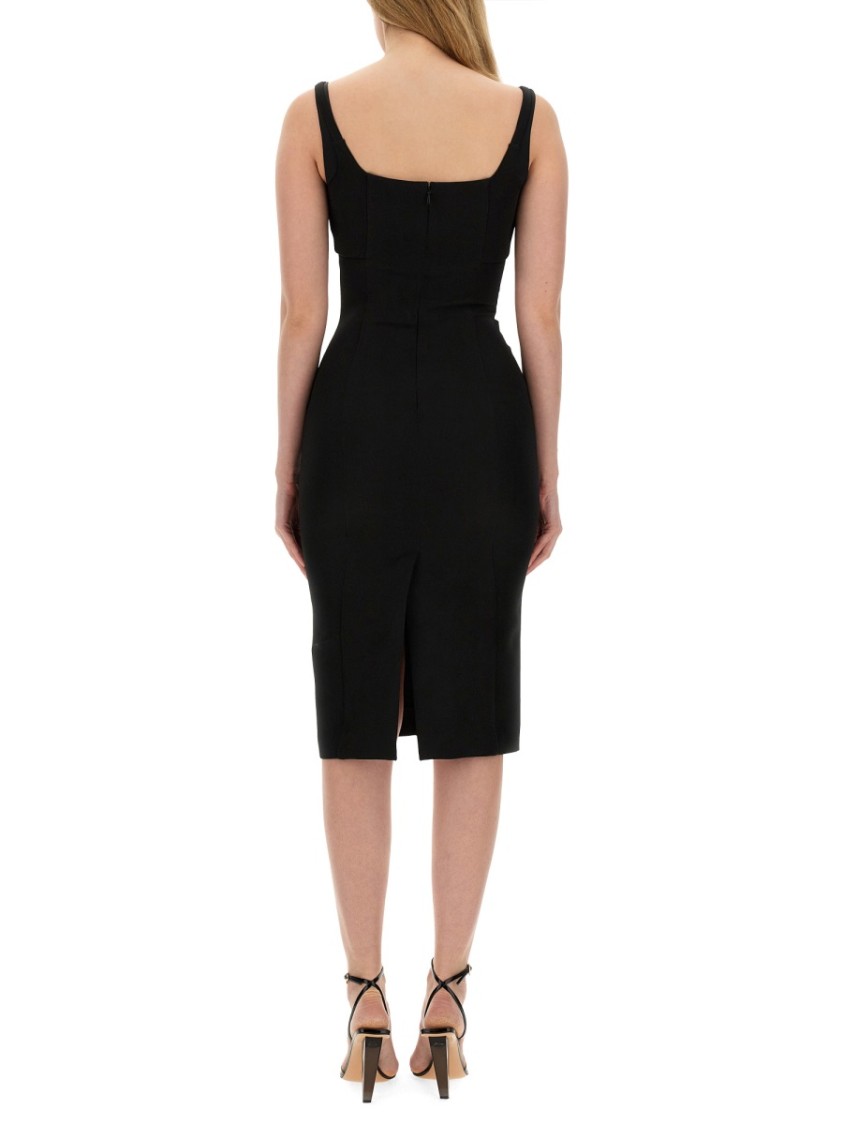 Versace Jeans Couture Dress With Buckles Zwart