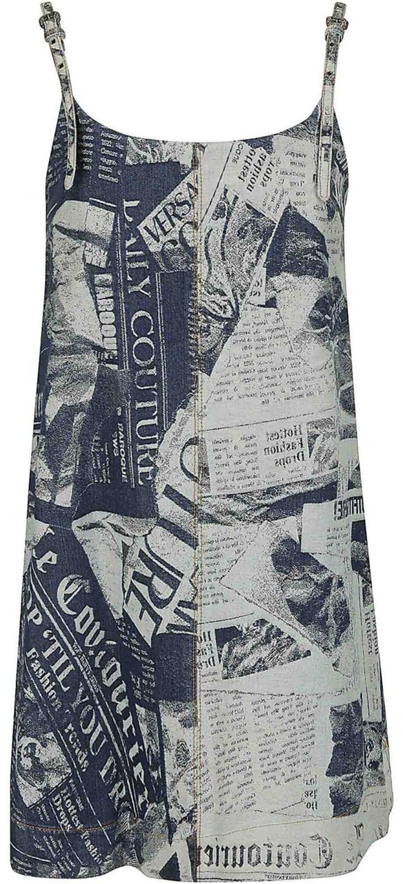 Versace Jeans Couture Dresses Blue Blauw