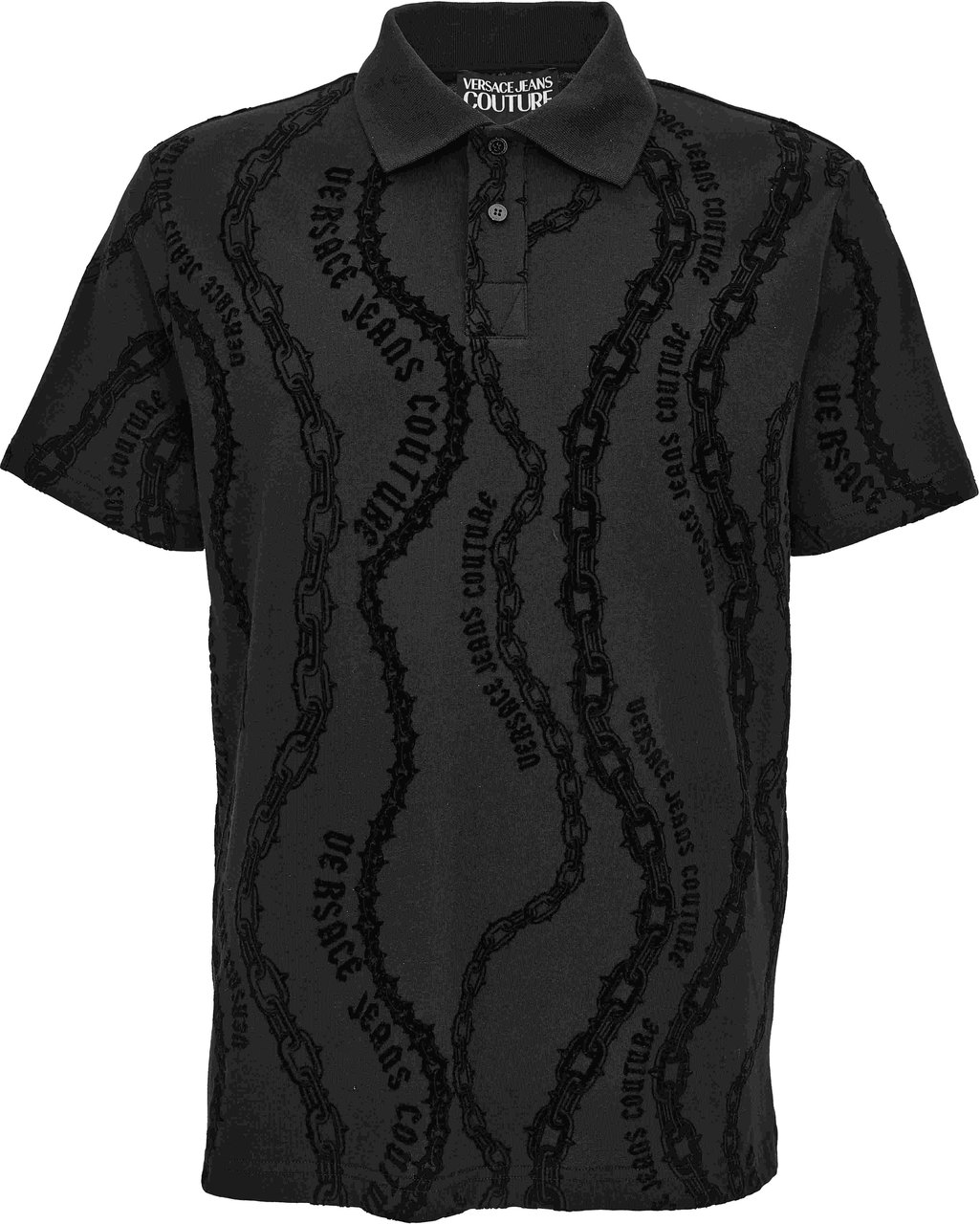 Versace Jeans Couture T-Shirts And Polos Black Zwart