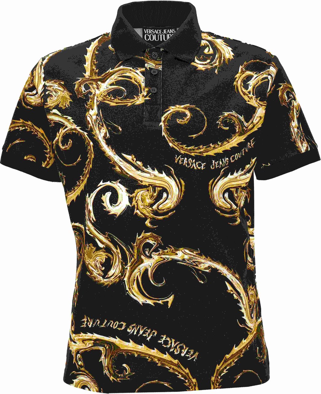 Versace Jeans Couture T-Shirts And Polos Black Zwart