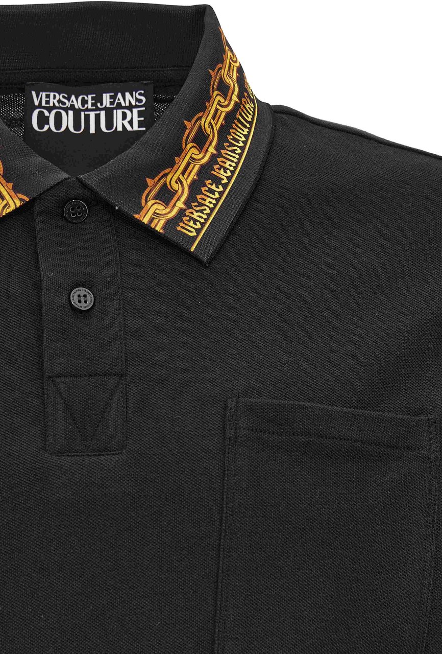 Versace Jeans Couture T-Shirts And Polos Black Zwart