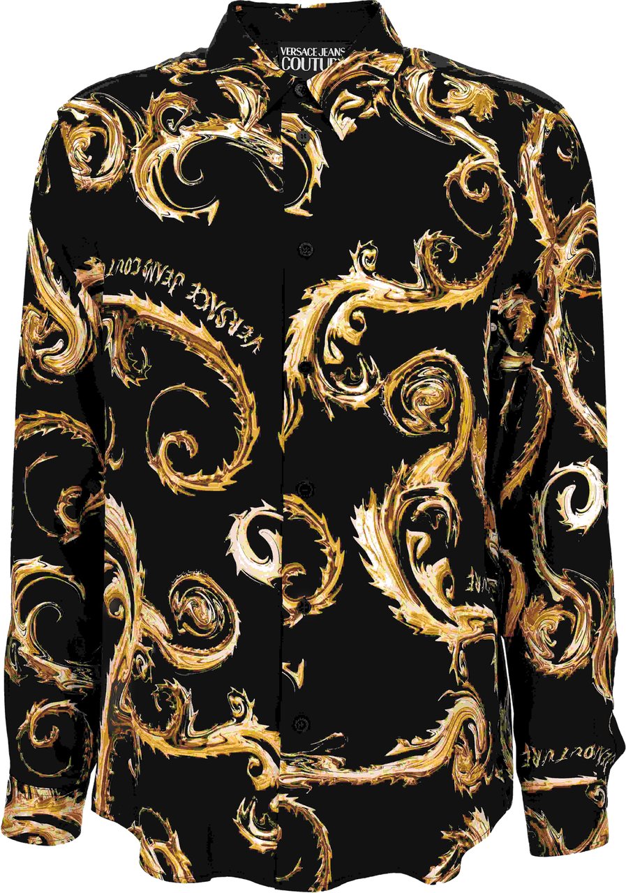 Versace Jeans Couture Shirts Black Zwart
