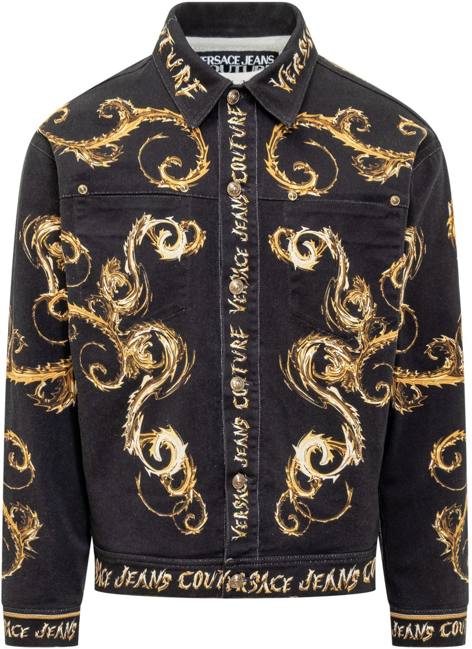 Versace Jeans Couture Giubbino Denim Zwart