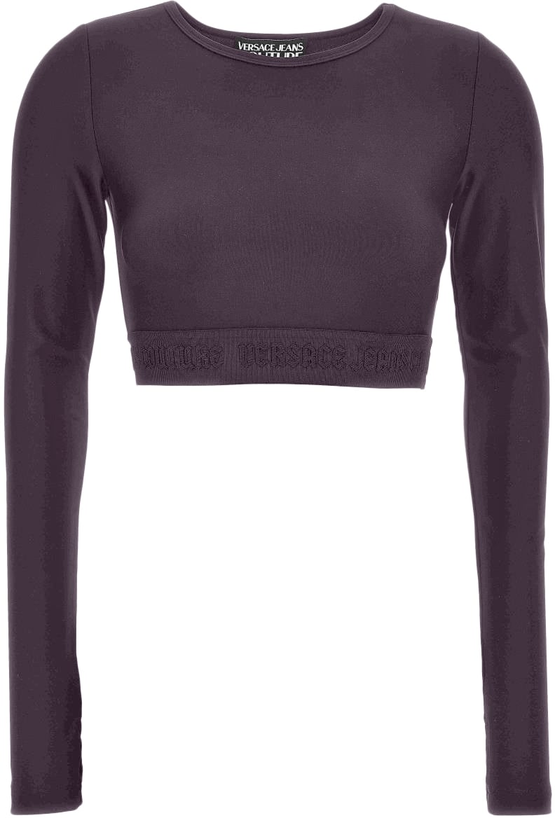 Versace Jeans Couture T-Shirts And Polos Purple Paars