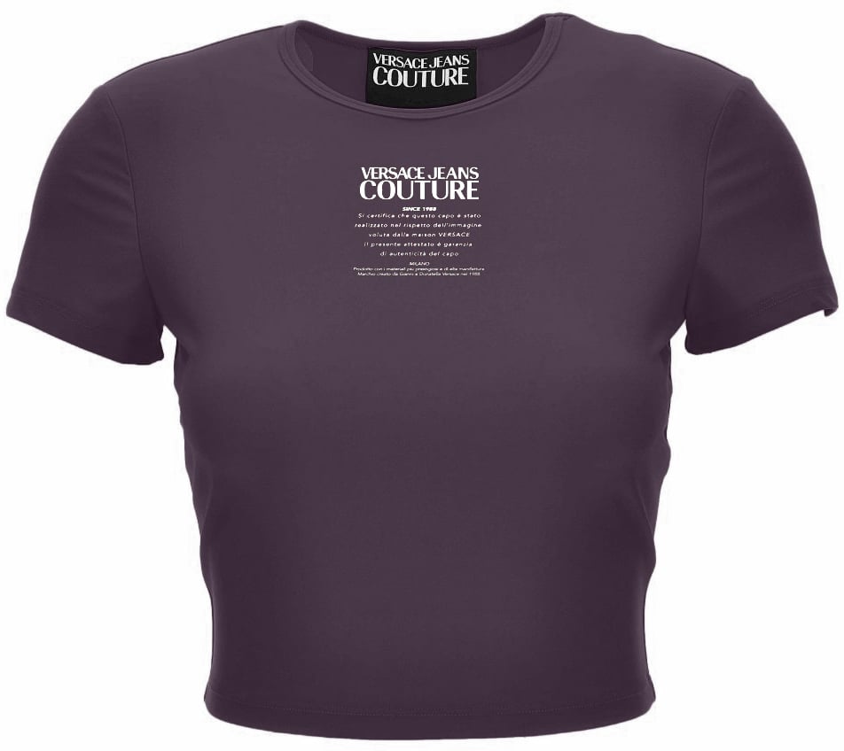 Versace Jeans Couture T-Shirts And Polos Purple Paars