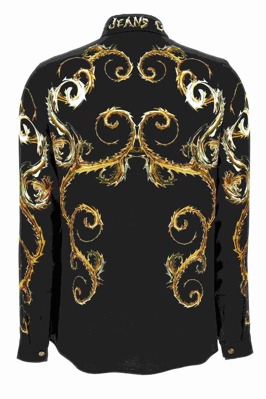 Versace Jeans Couture Shirts Black Zwart