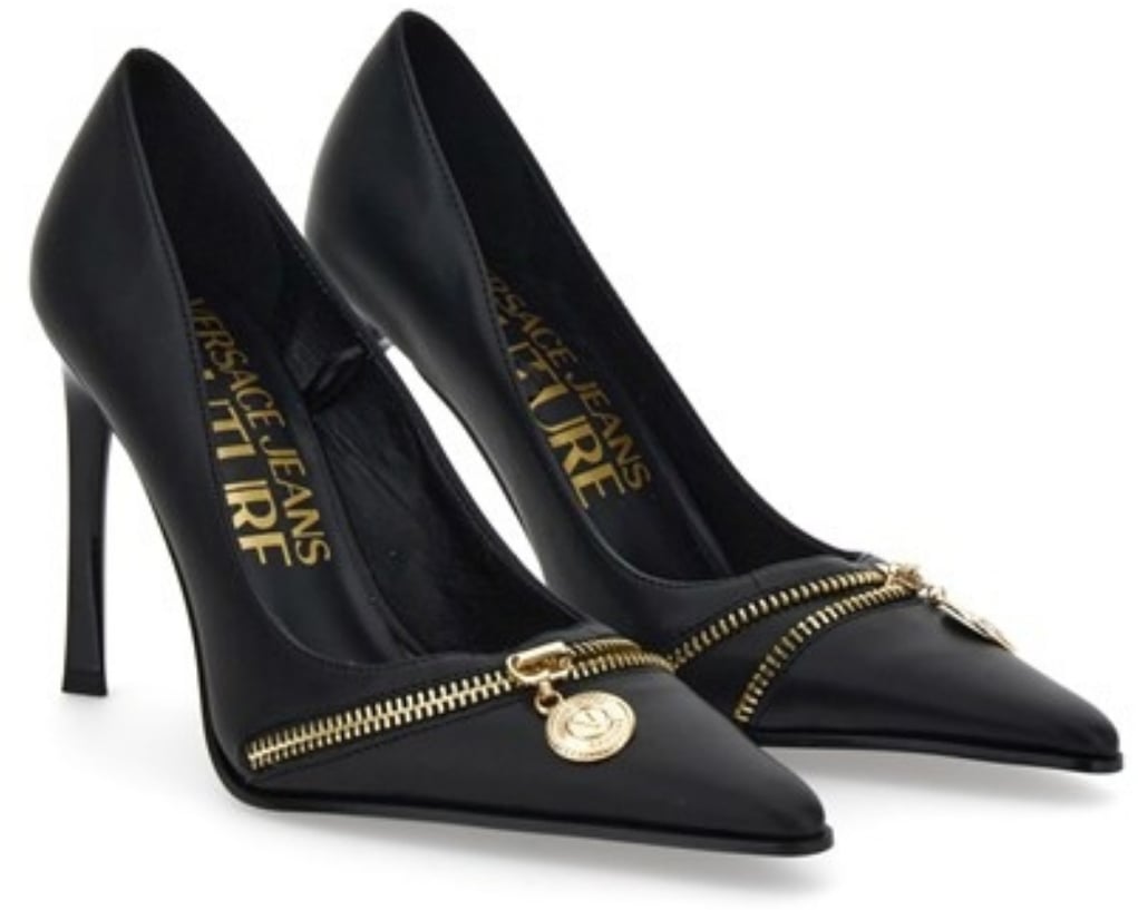 Versace Jeans Couture High Heel Shoes Black Zwart