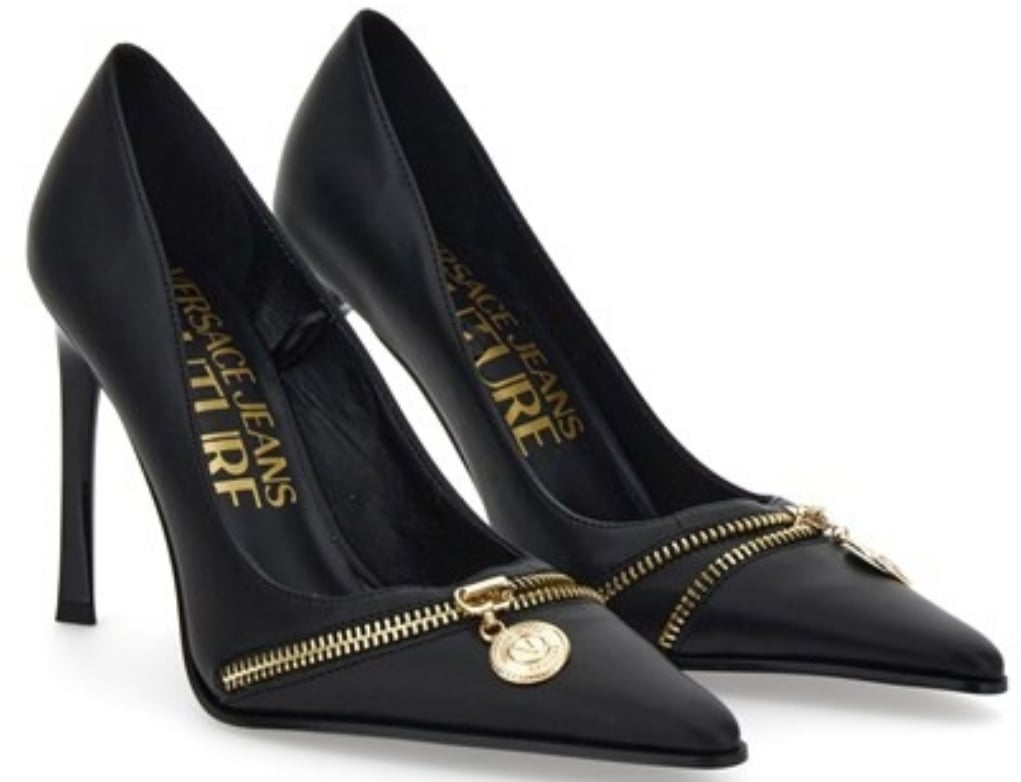 Versace Jeans Couture High Heel Shoes Black Zwart