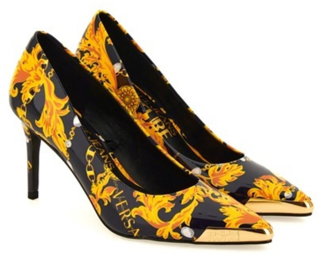 Versace Jeans Couture High Heel Shoes Black Zwart