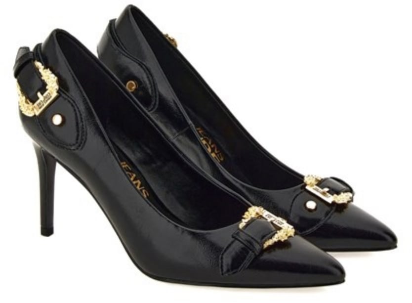 Versace Jeans Couture High Heel Shoes Black Zwart
