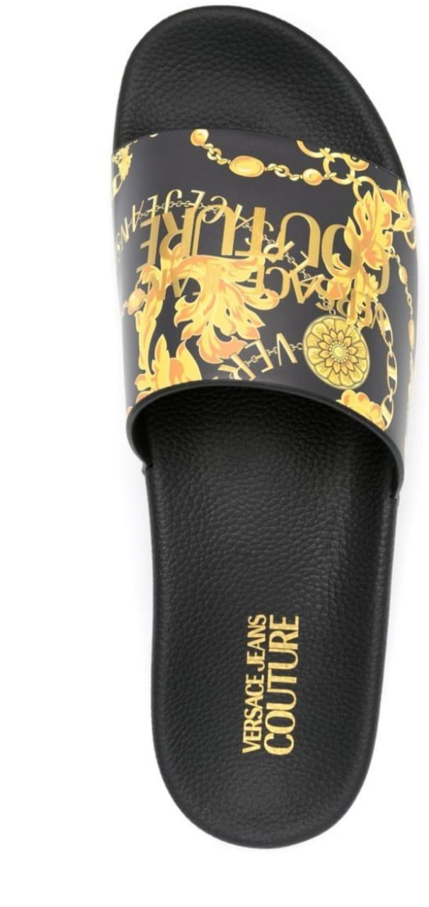 Versace Jeans Couture Sandals Black Zwart