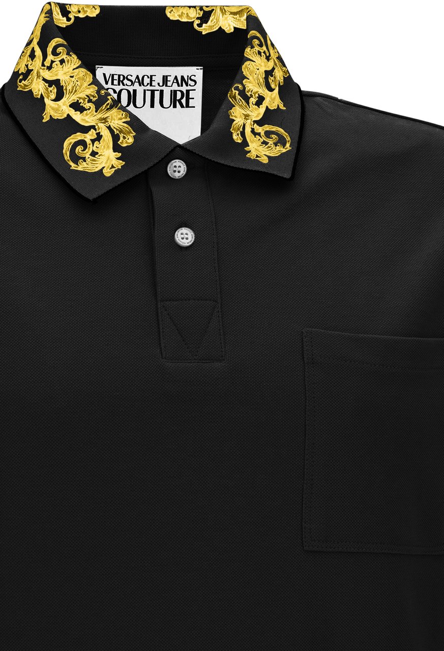 Versace Jeans Couture T-Shirts And Polos Black Zwart