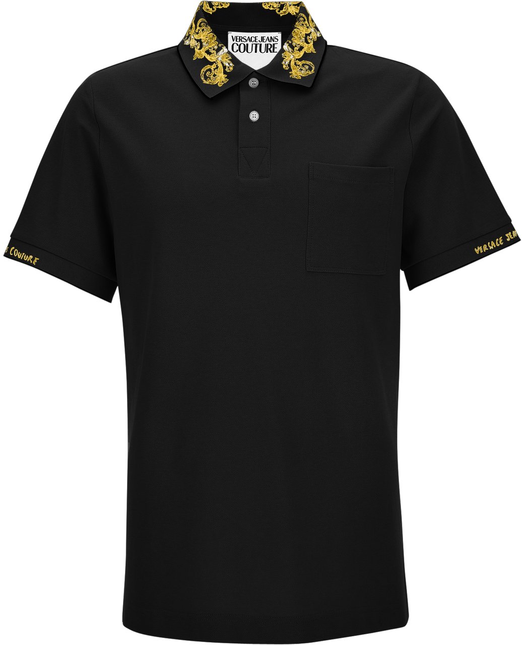Versace Jeans Couture T-Shirts And Polos Black Zwart