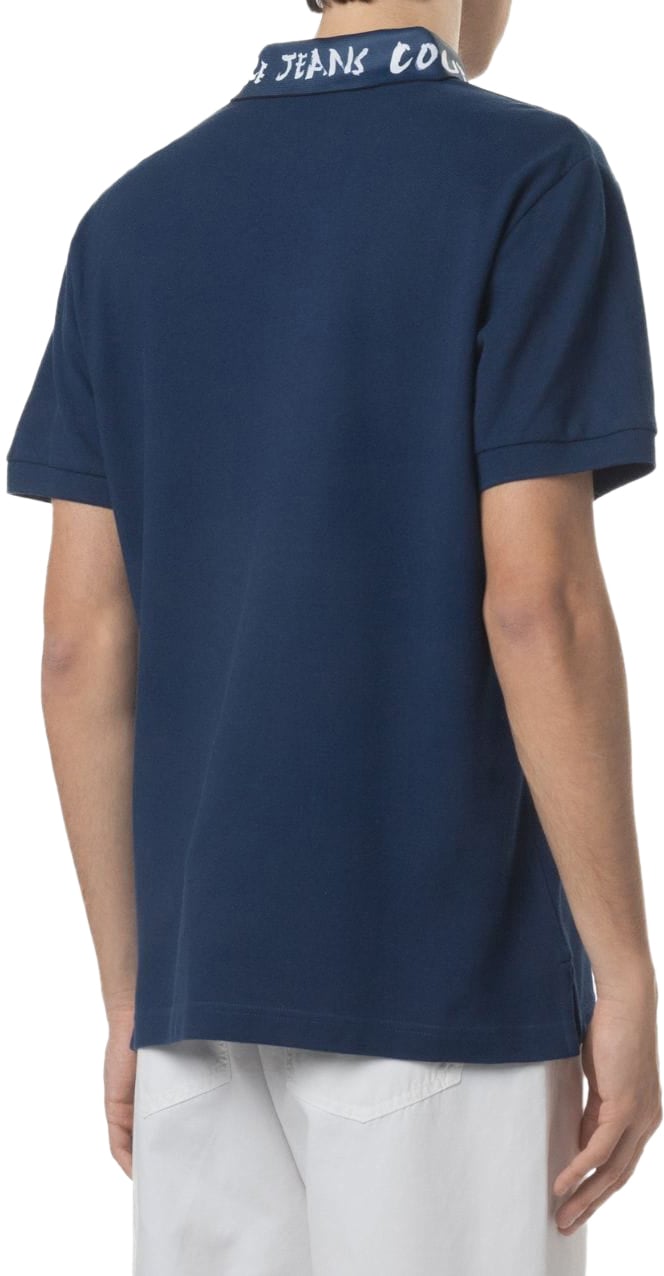 Versace Jeans Couture Versace Jeans Couture Polo Blauw / Wit Wit