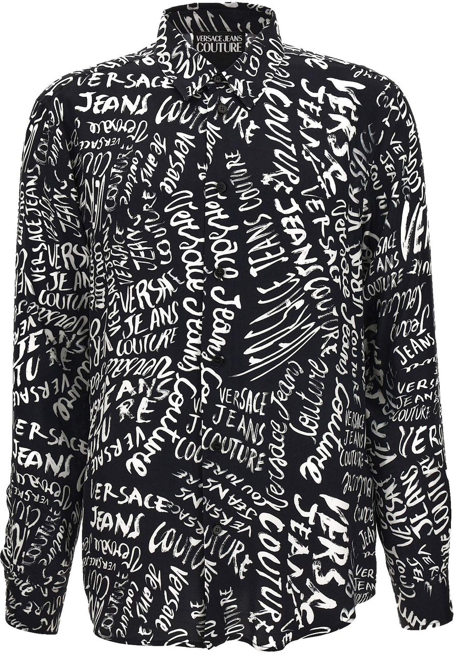 Versace Jeans Couture Shirts Black Zwart